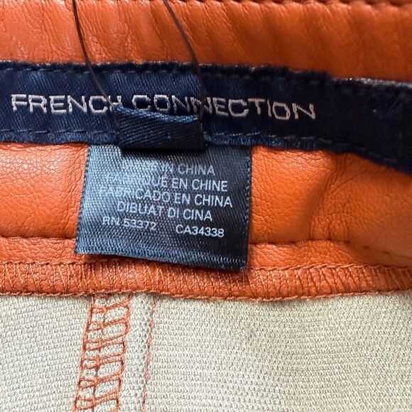 NWT French Connection Faux Leather Crolender Pu Mini Skirt - Picture 5 of 7